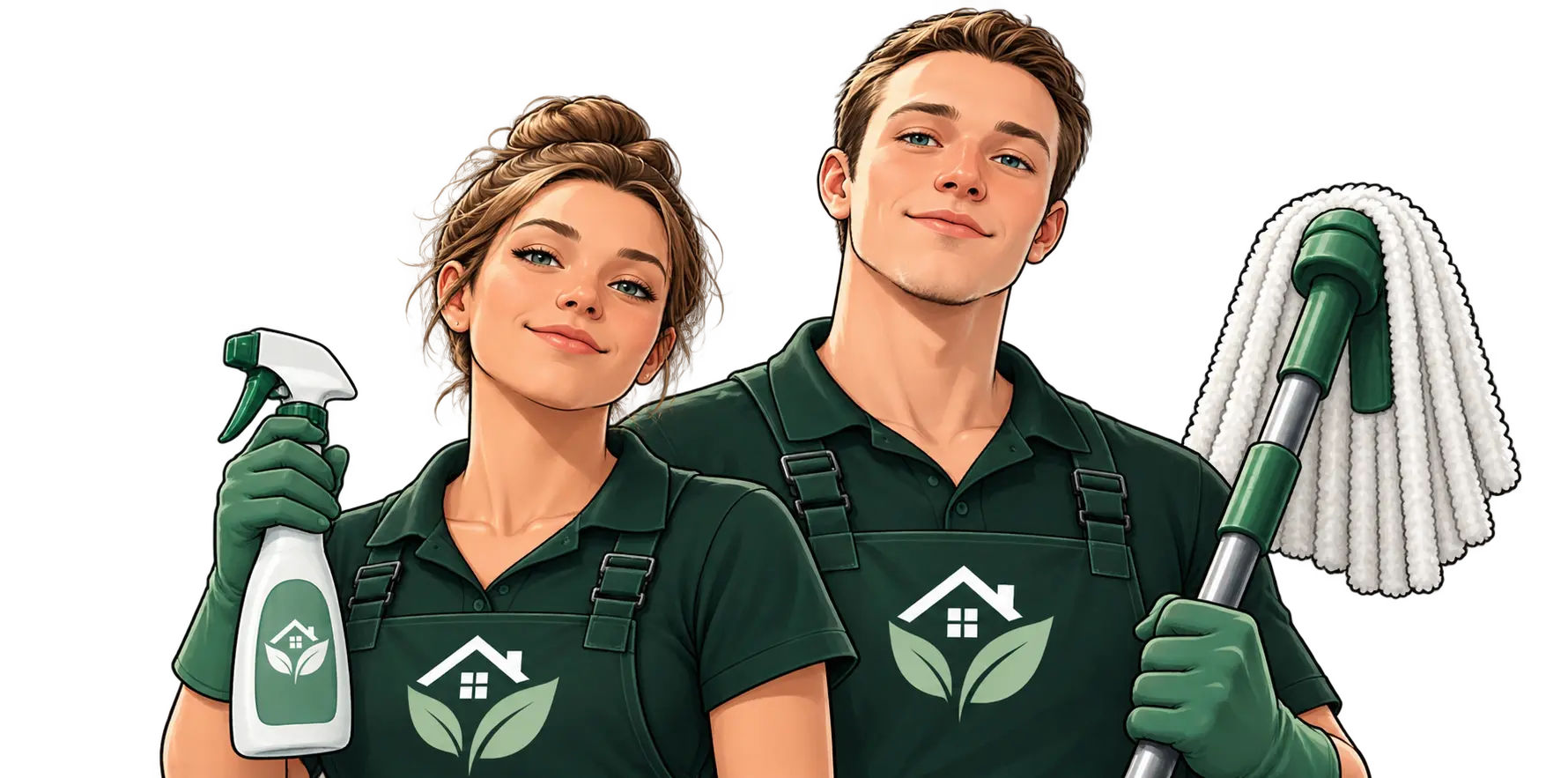 Olsen Enterprise Cleaning two-person team